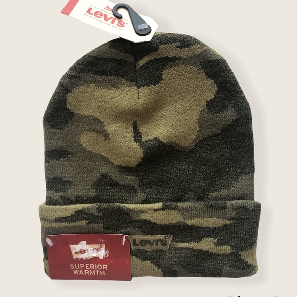 LEVIS CAMOUFLAGE BEANIE / OS 🍁 - Picture 1 of 5